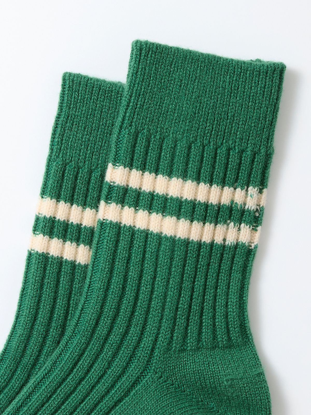Stripe Socks - Green/Cream