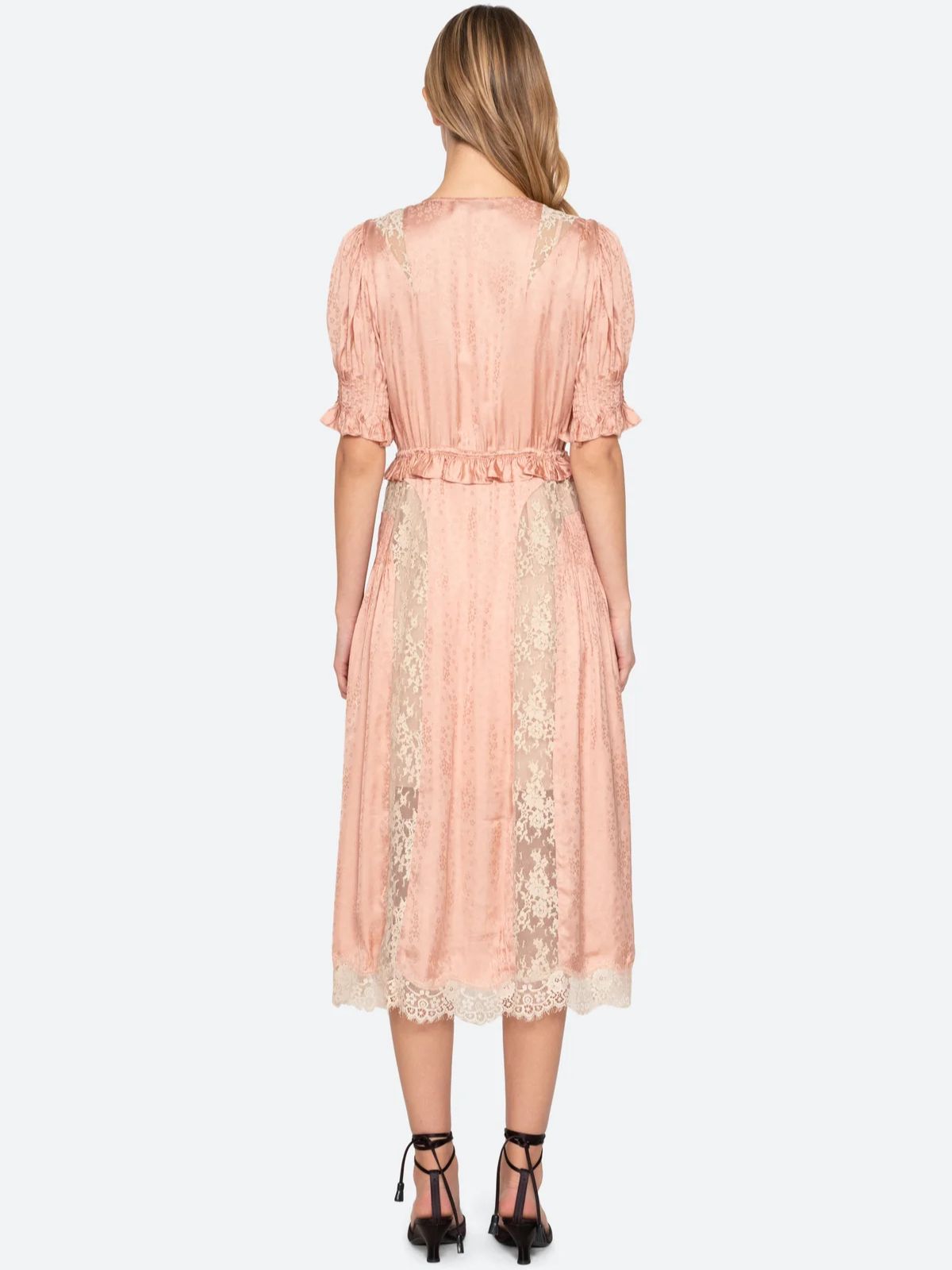 Ethel  Puff Sleeve Dress - Rose