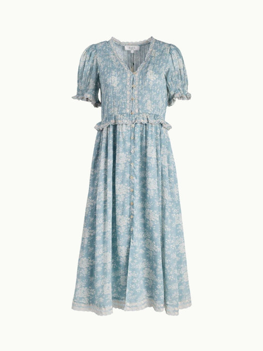 Iris Fashion - SEA NY - Kirsten  Print Dress - Sky