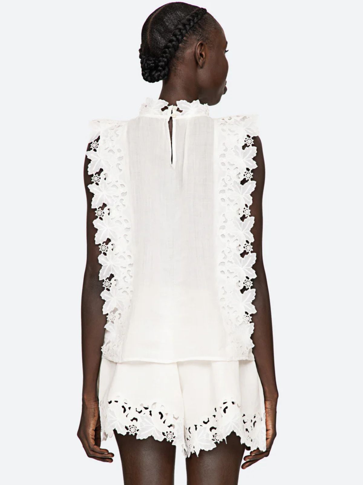 Eleannora Embroidered Top - White