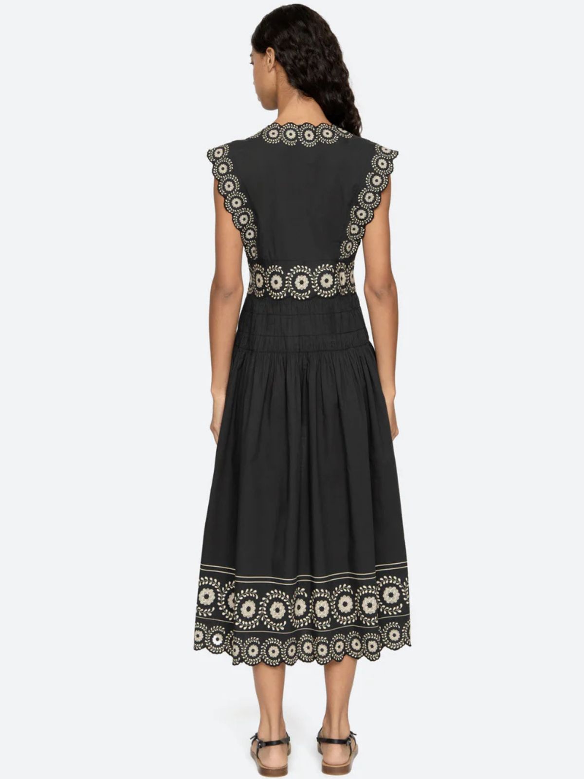 Mirabel Print Dress - Faded Black
