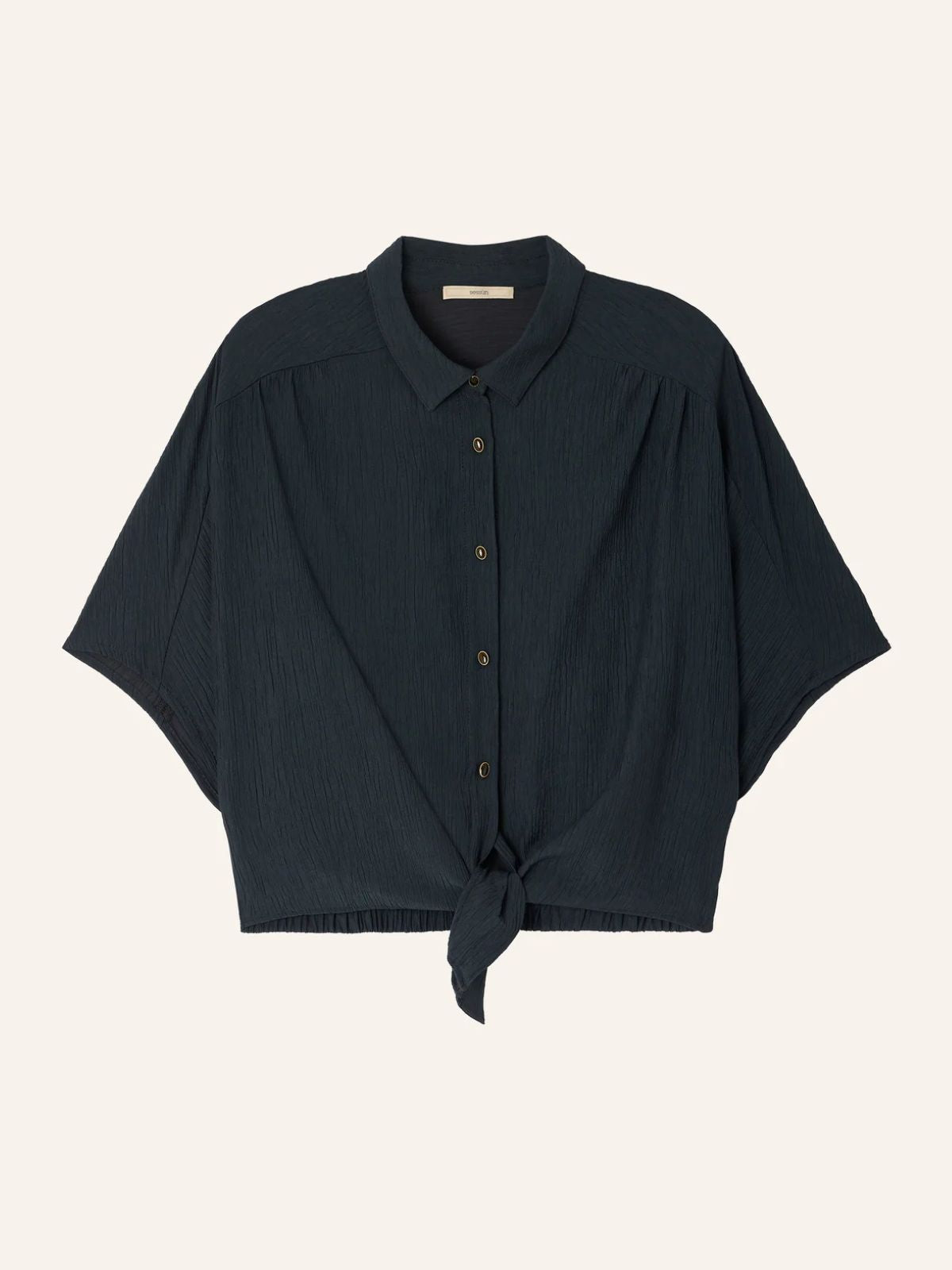 Alfassa Short Knotted Shirt - Smoke Green