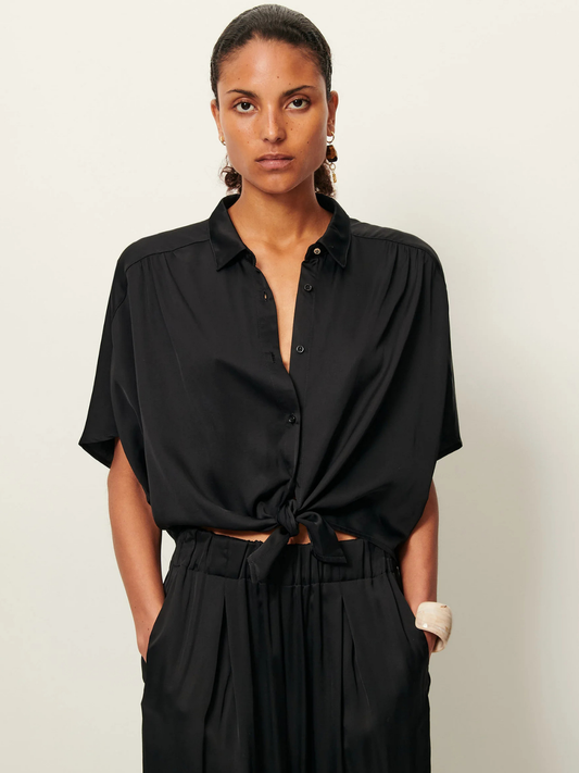 Alfassa Night Blouse - Black