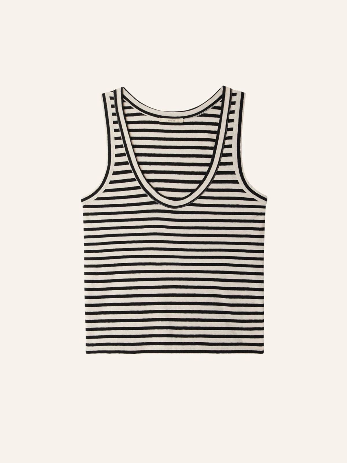 Dili Stripe Vest - Sandblack