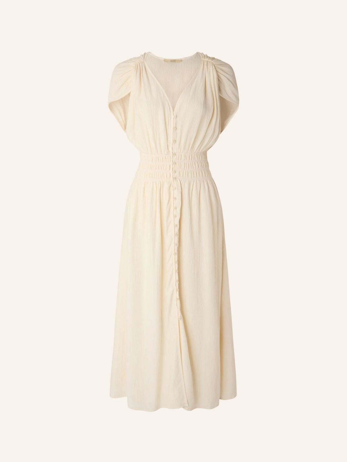 Iris Fashion - SESSUN - Galiane Smocked Dress - Cream