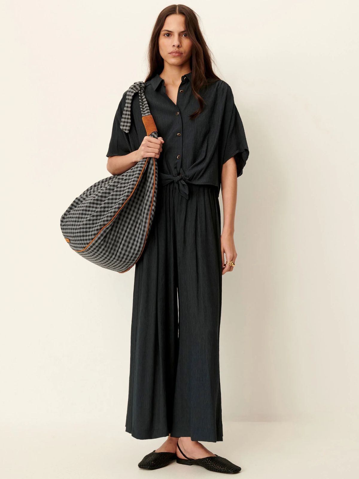 Isla Minima Wide Pants - Smoke Green