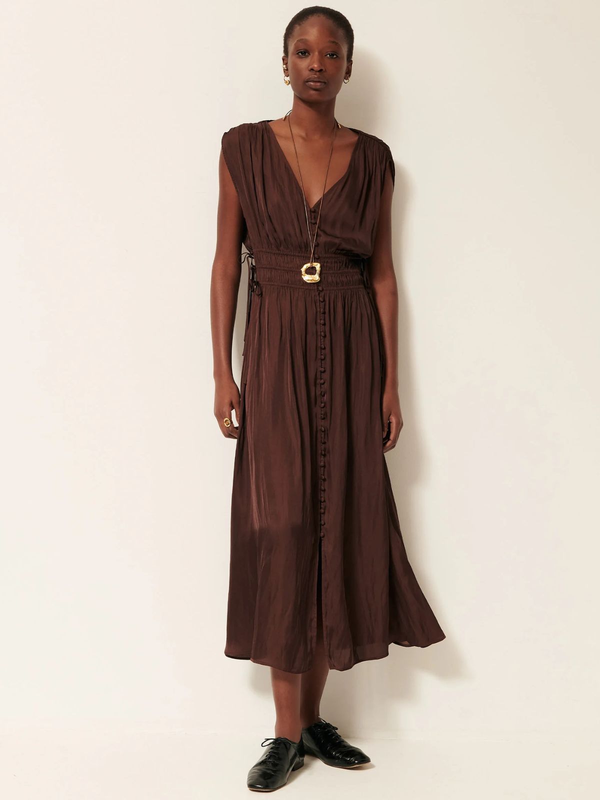 Prezianni Dress - Brown