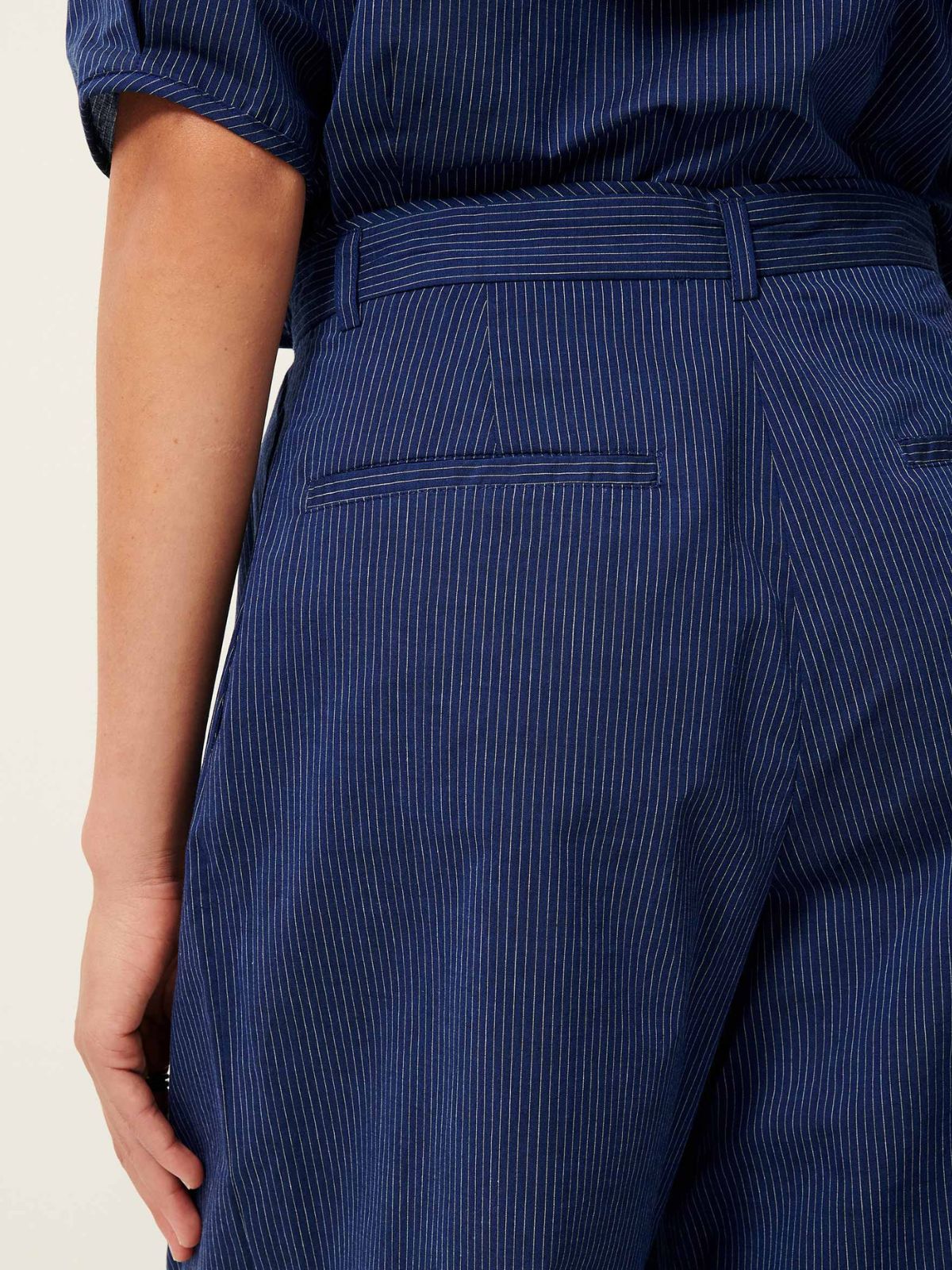 Provencia Pinstripe Trousers - Blue