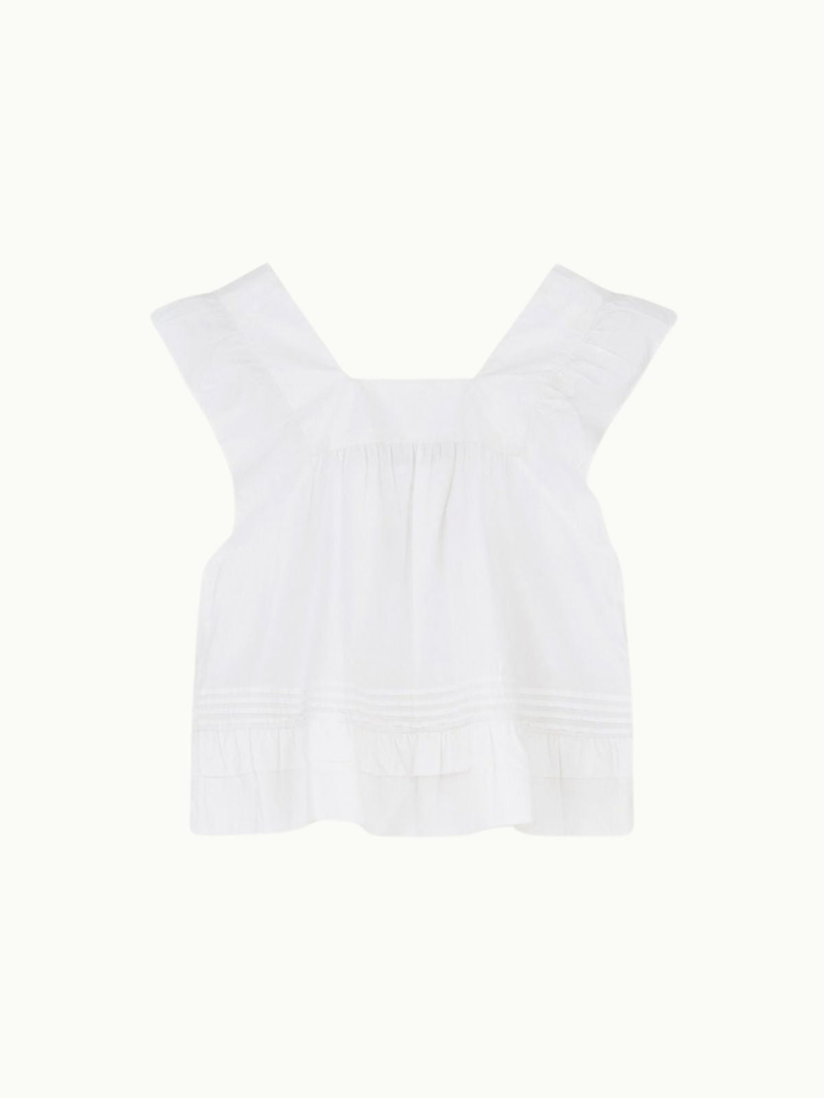 Iris Fashion - SKALL STUDIO - Alice Ruffle Vest Top - White