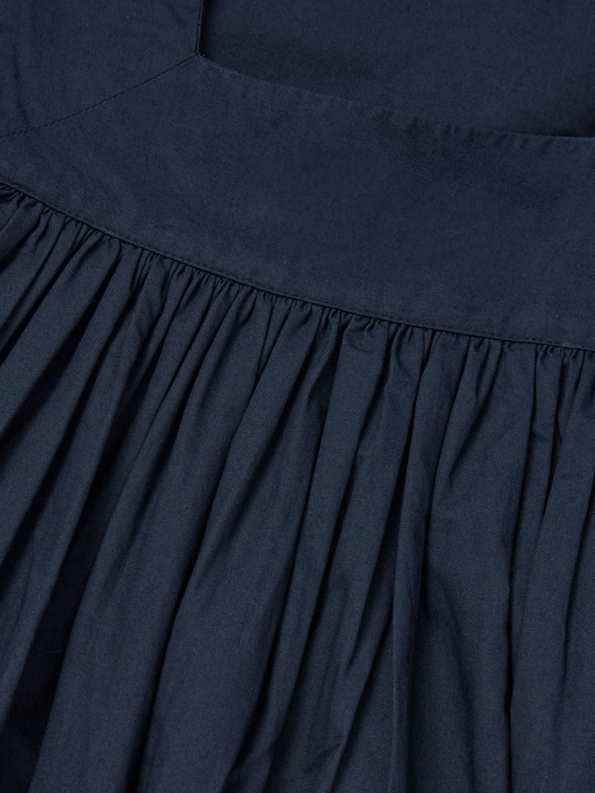 Alina Ruffle Dress - Navy