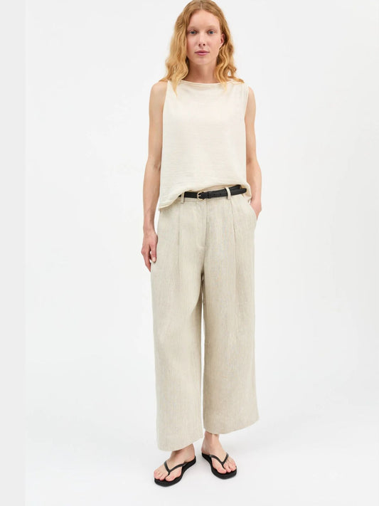 Bob Linen Trousers - Natural