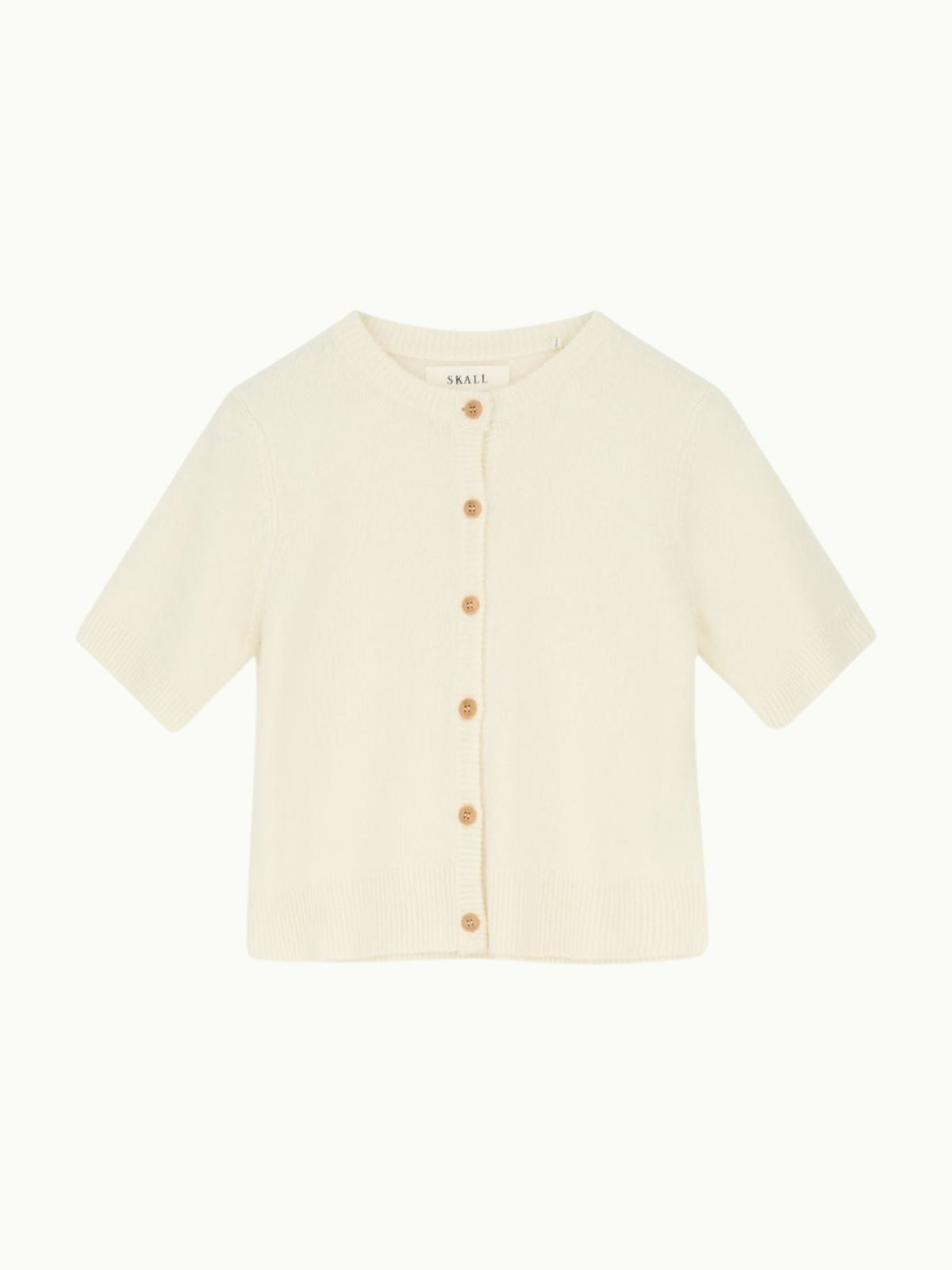 Carmine Short Sleeve Cardigan - White