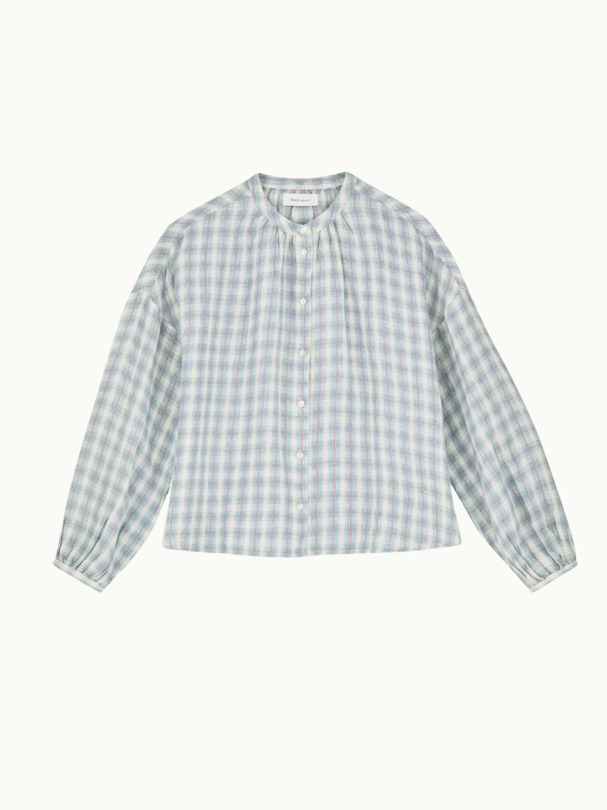 Cilla Check Shirt - Light Blue