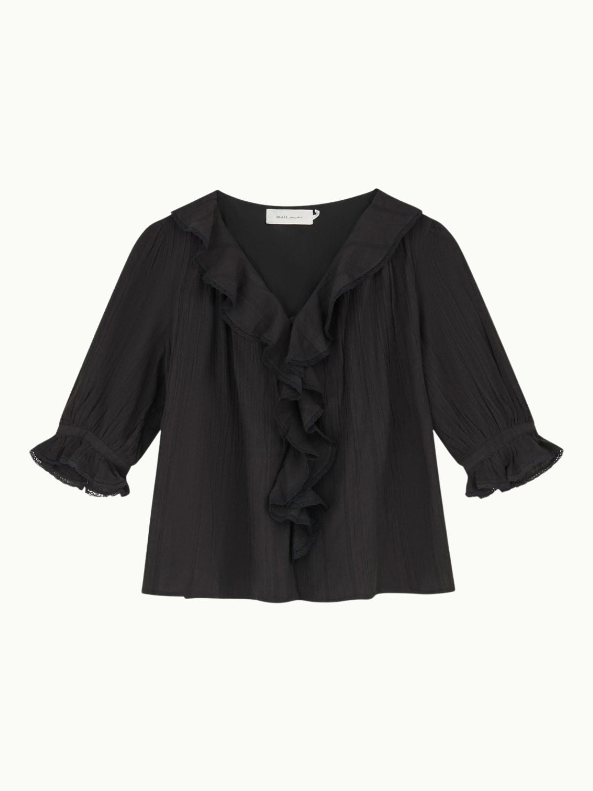 Clea Ruffle Blouse Blouse - Black