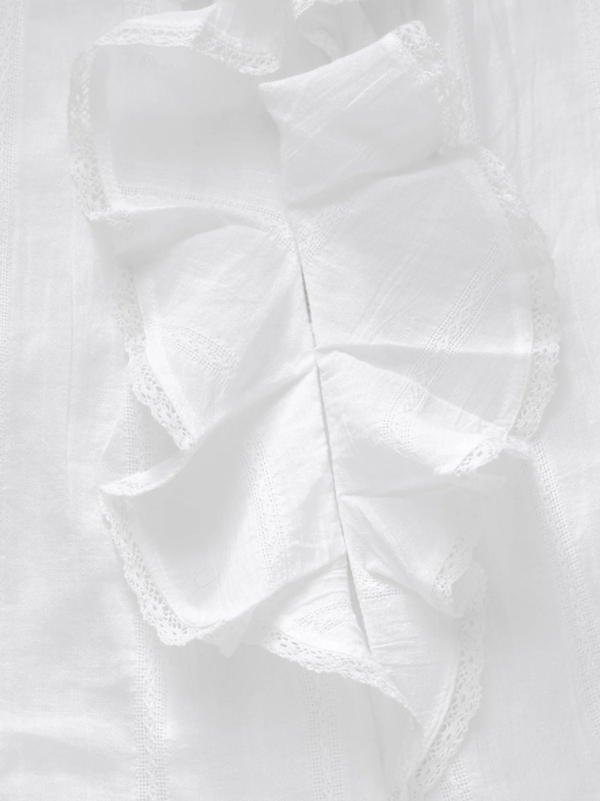 Clea Ruffle Blouse - White