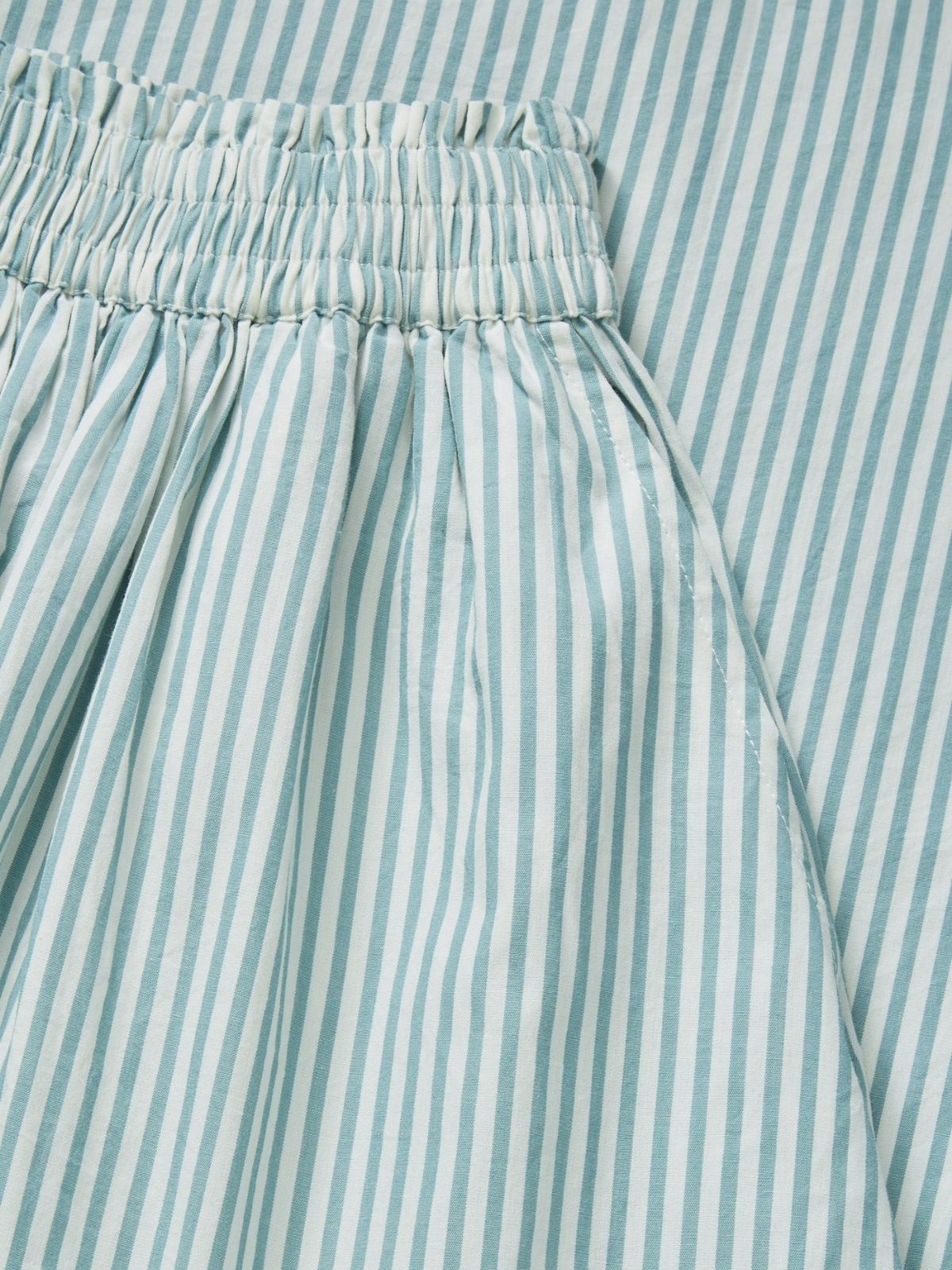 Dagny Stripe Skirt - Aqua & White