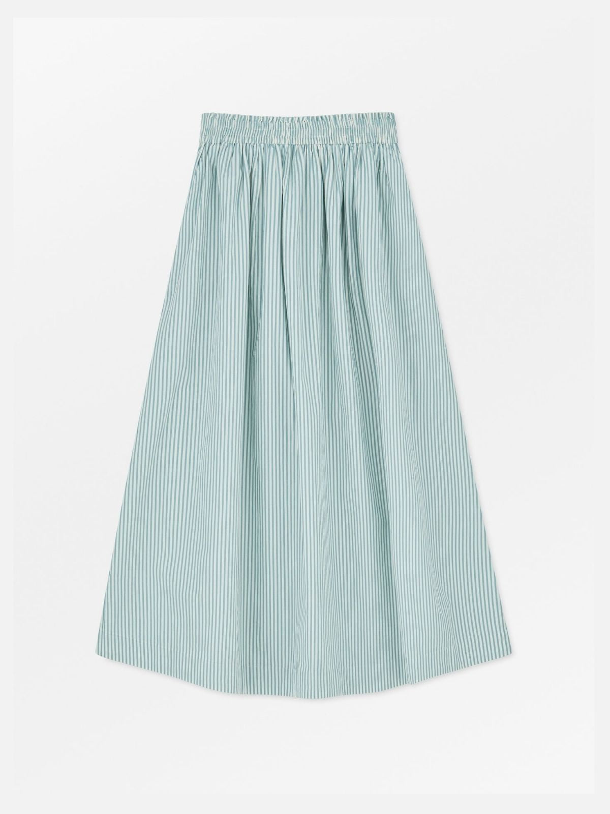 Dagny Stripe Skirt - Aqua & White