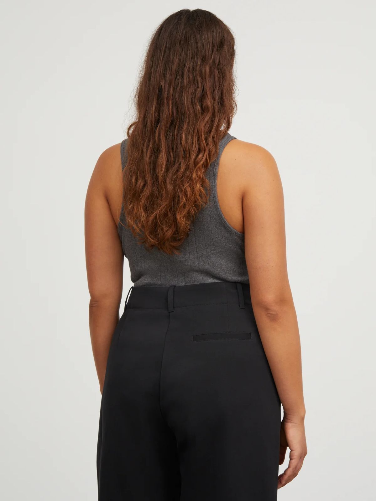Edie Tank Top - Dark Grey Melange