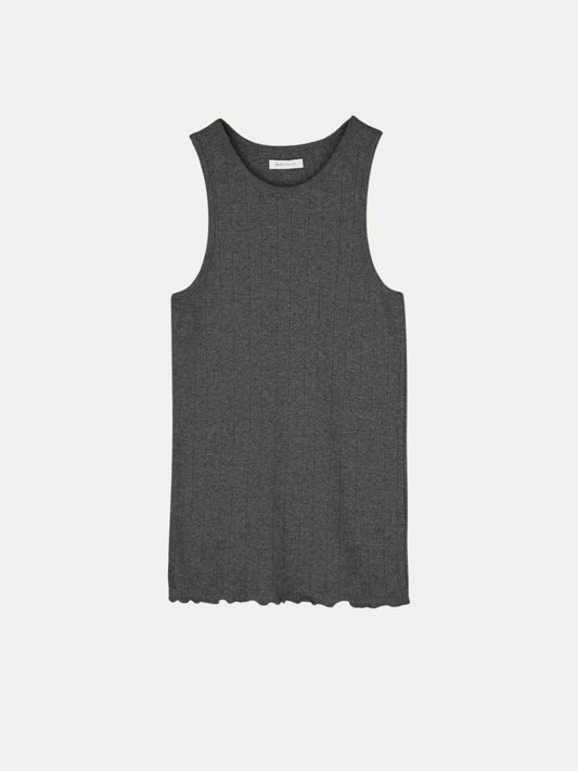 Edie Tank Top - Dark Grey Melange