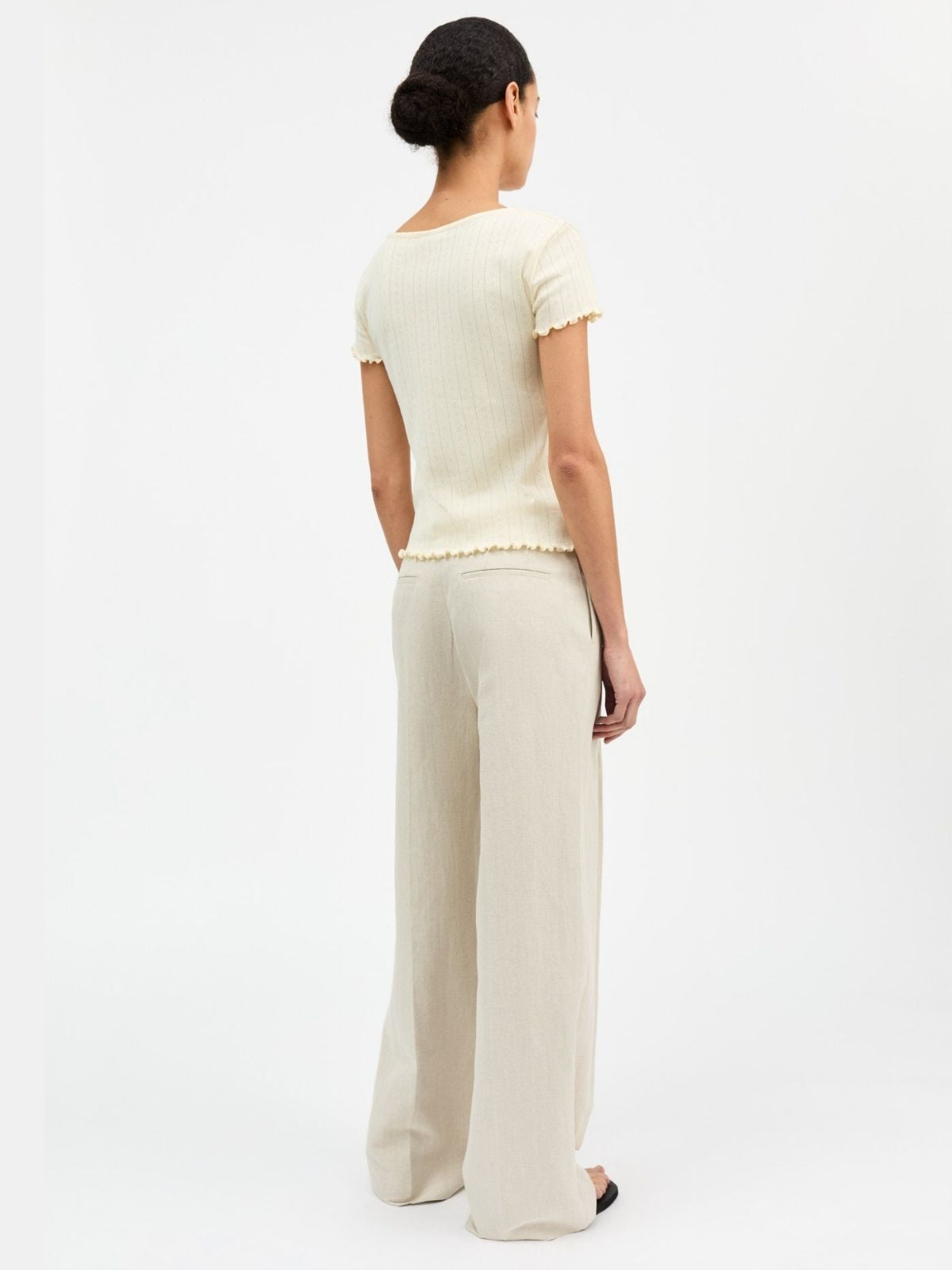 Edie Pointelle T-Shirt - Buttercup