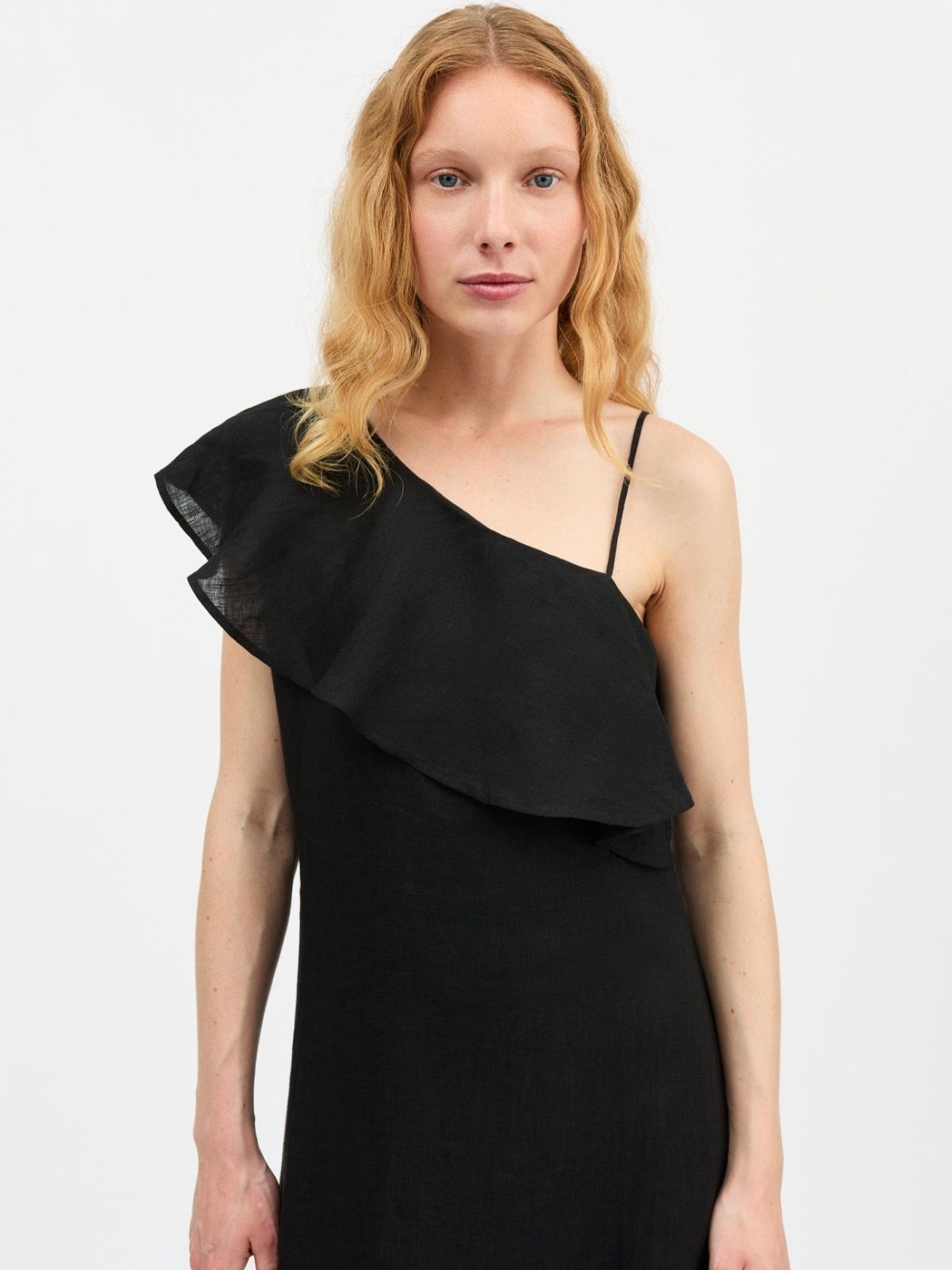 Fiore Off Shoulder Dress - Black