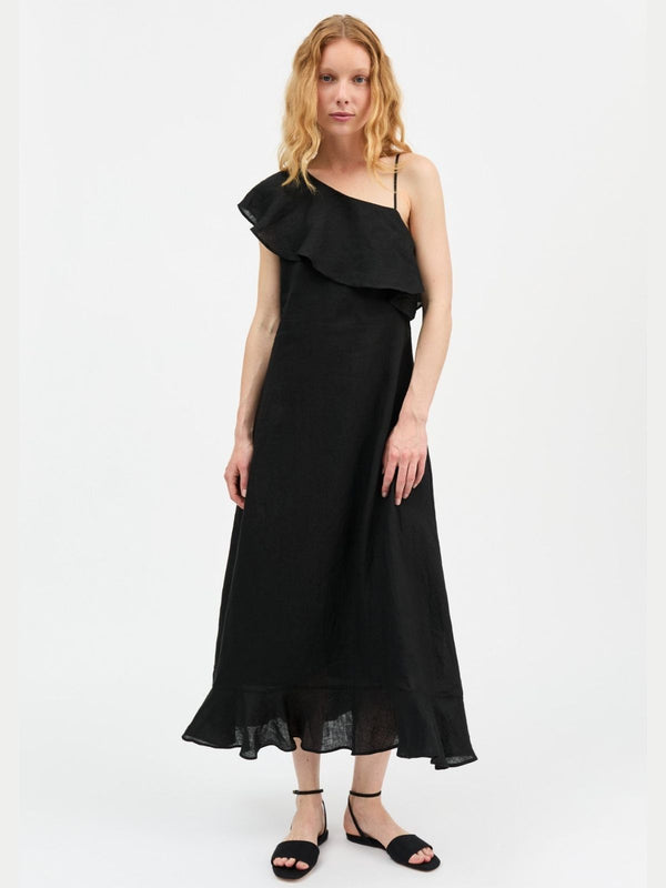 Fiore Off Shoulder Dress - Black