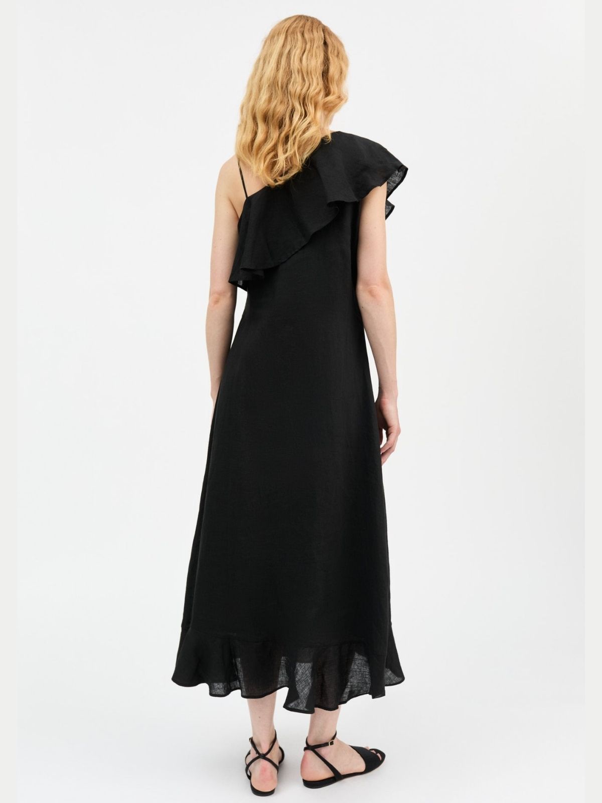 Fiore Off Shoulder Dress - Black