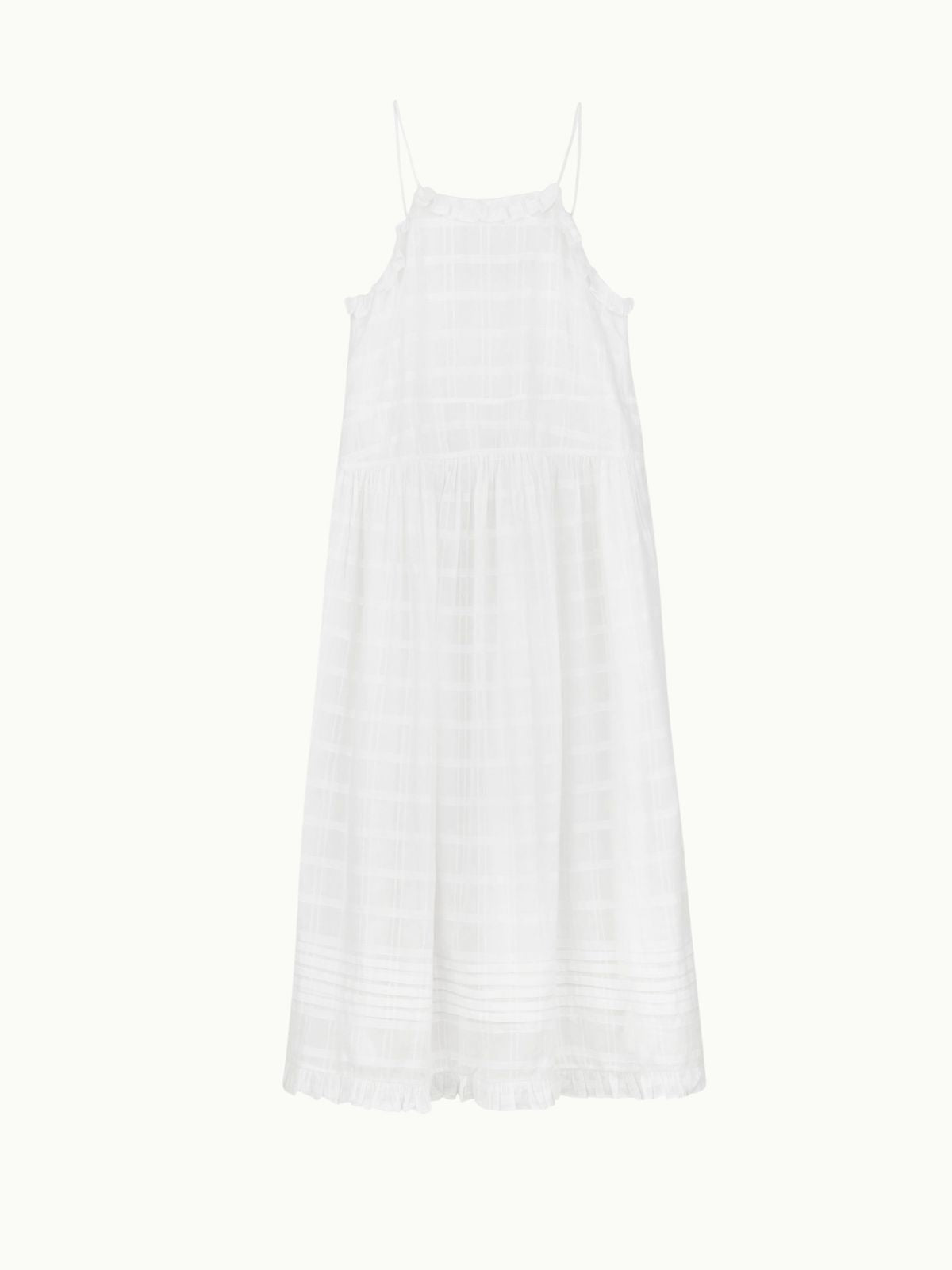 Iris Fashion - SKALL STUDIO - Fiore Frill strap Dress - White