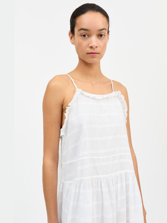 Iris Fashion - SKALL STUDIO - Fiore Frill strap Dress - White