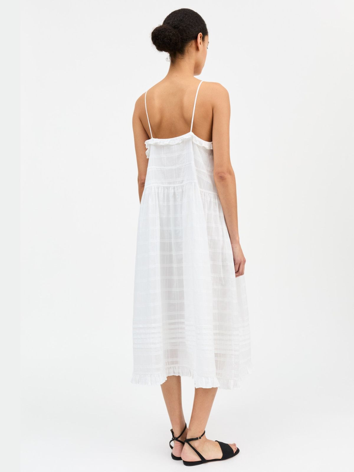 Iris Fashion - SKALL STUDIO - Fiore Frill strap Dress - White
