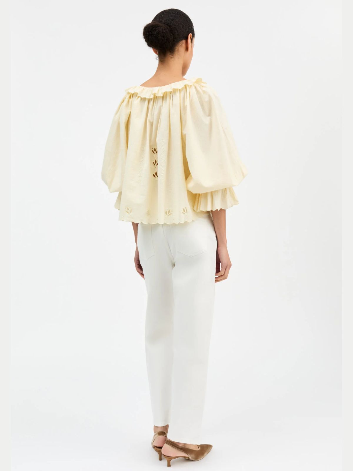 Fleurie Frill Collar Blouse - Buttercup