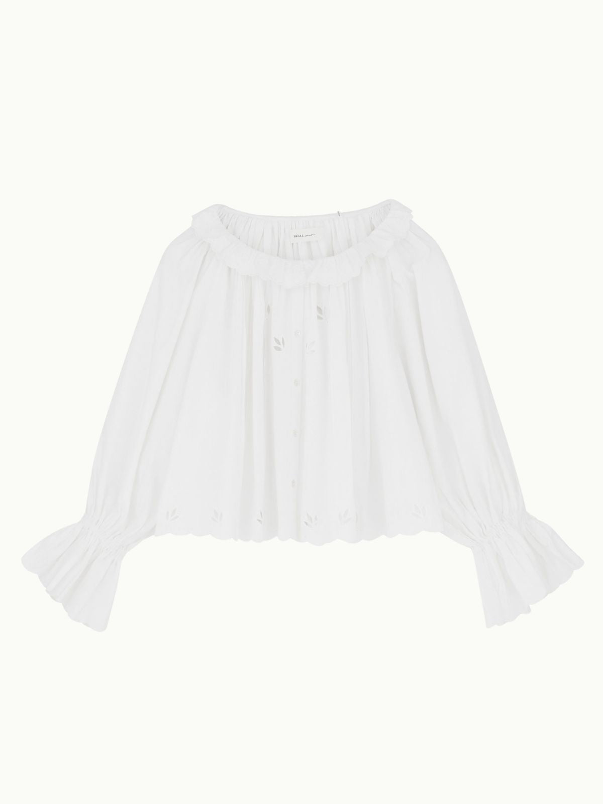 Fleurie Frill Collar Blouse - White