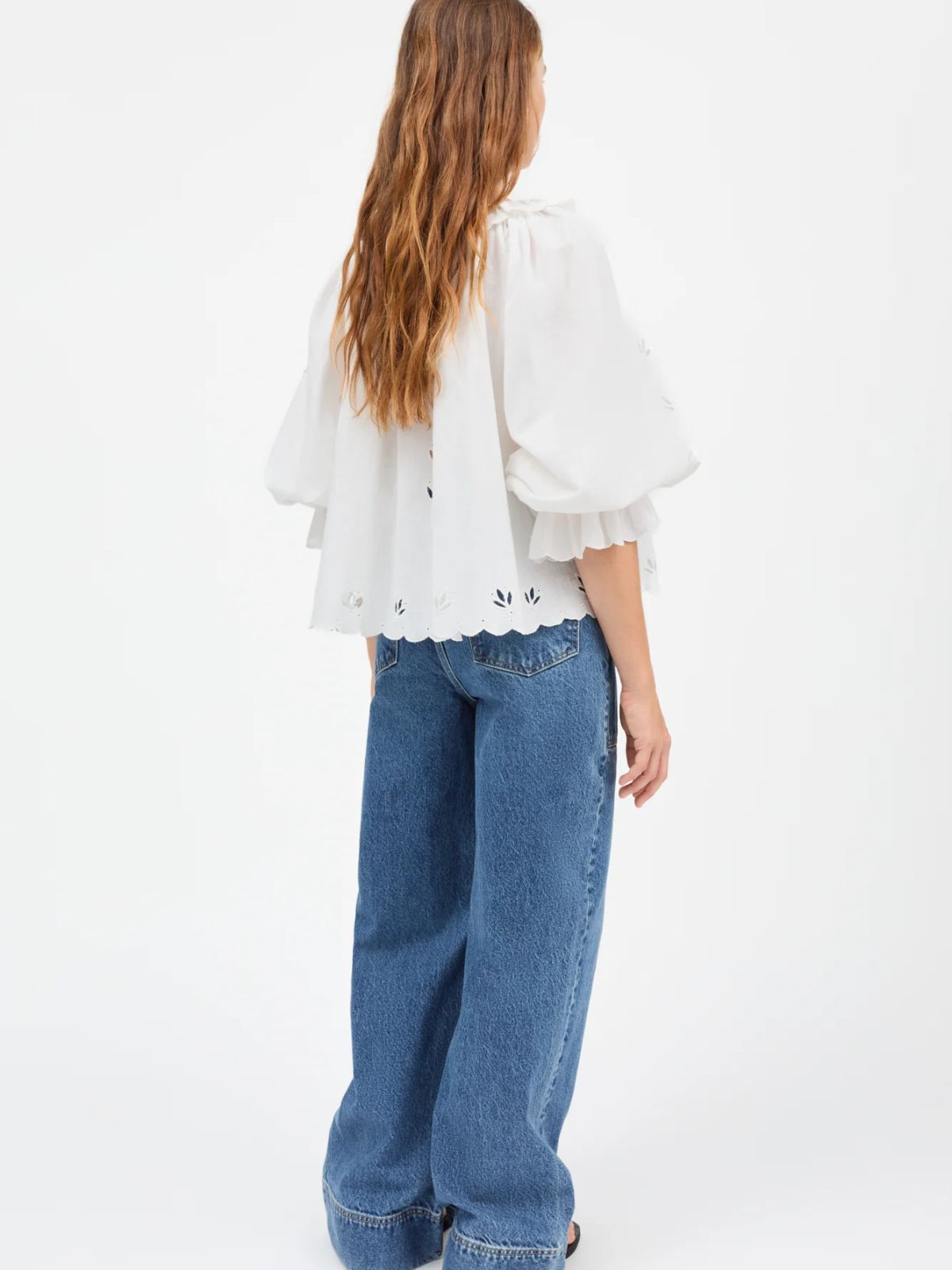 Fleurie Frill Collar Blouse - White