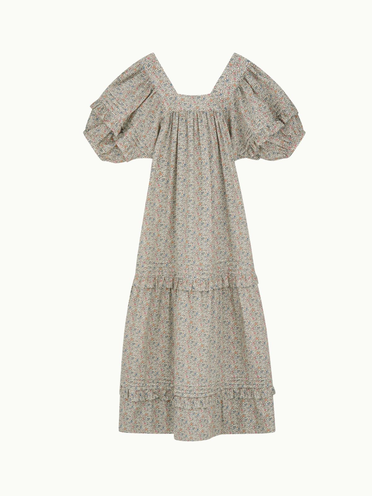Iris Fashion - SKALL STUDIO - Hope Balloon  Sleeve Dress - Flower Print