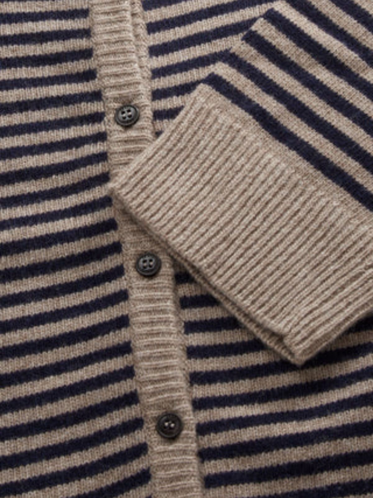 Senna Stripe Cardigan - Navy