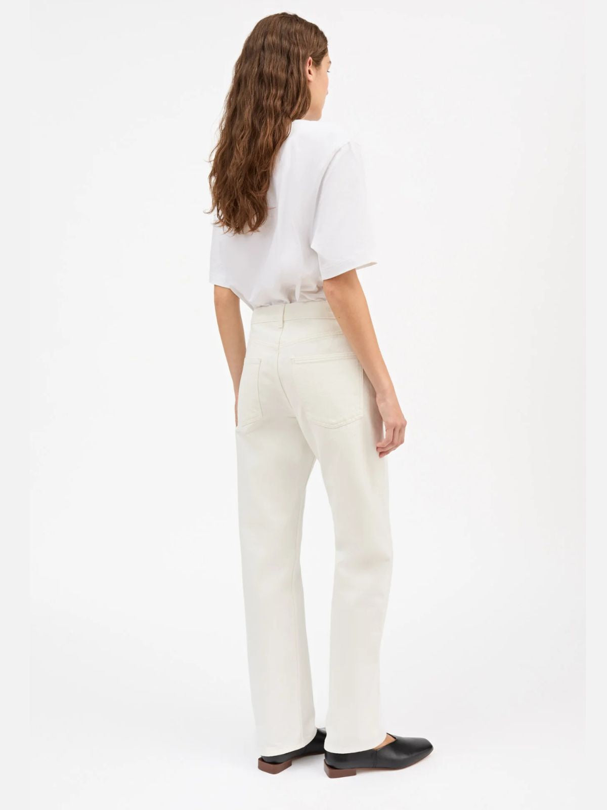 Sharon Straight Jeans- Off White