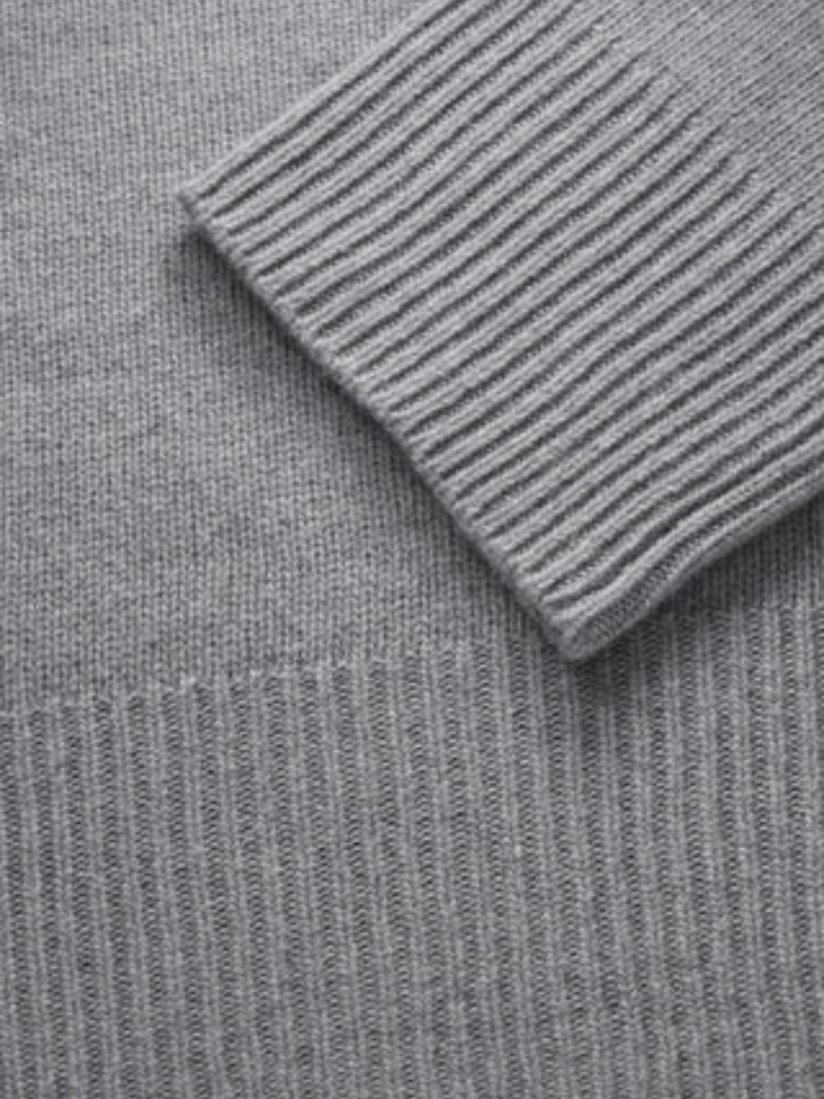 Silene T-Neck Jumper - Grey