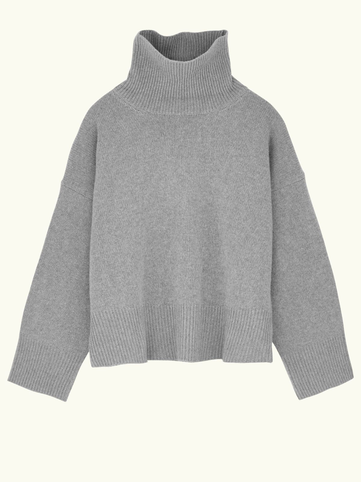 Silene T-Neck Jumper - Grey