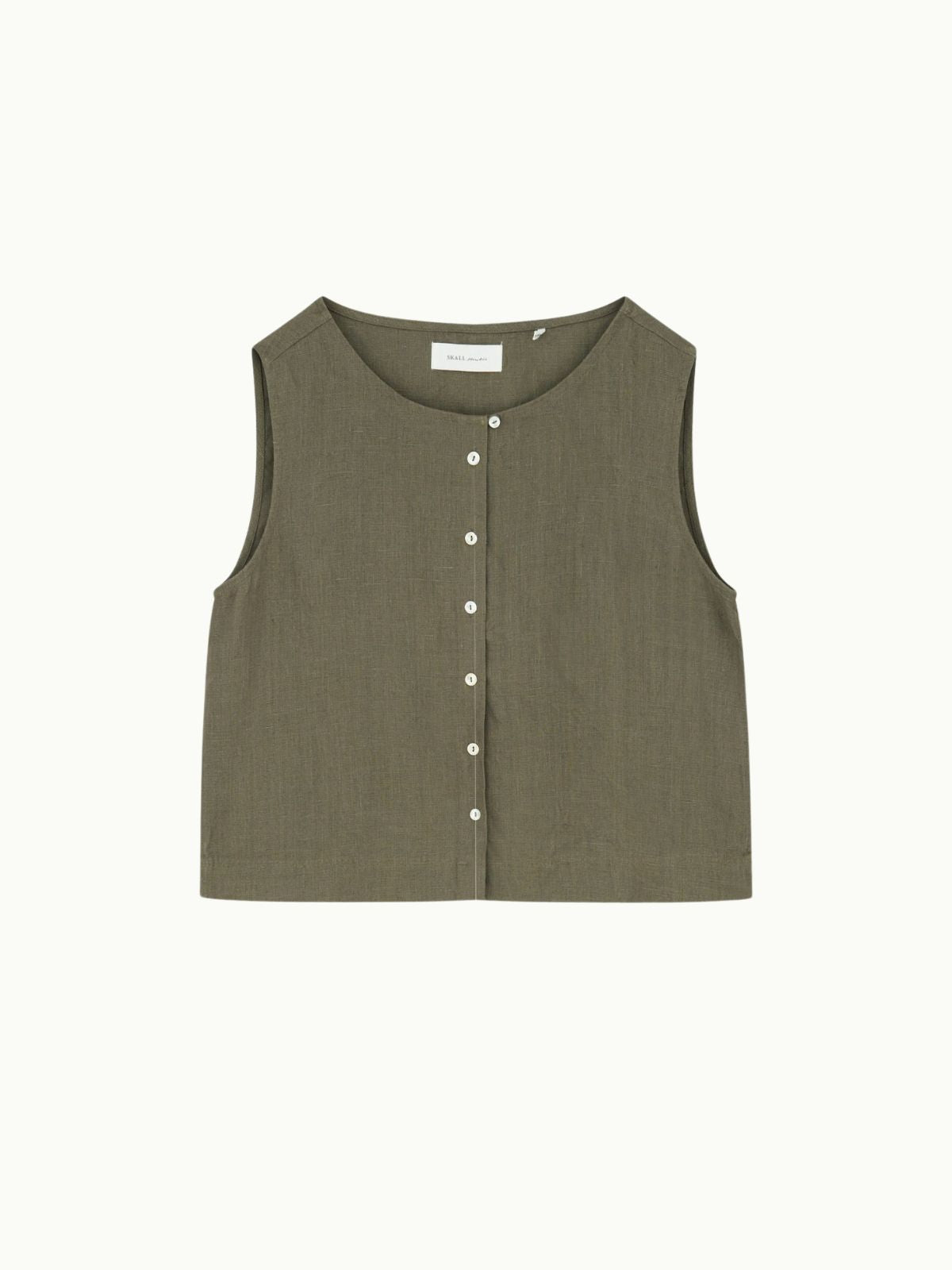 Vetiver Vest Top - Khaki