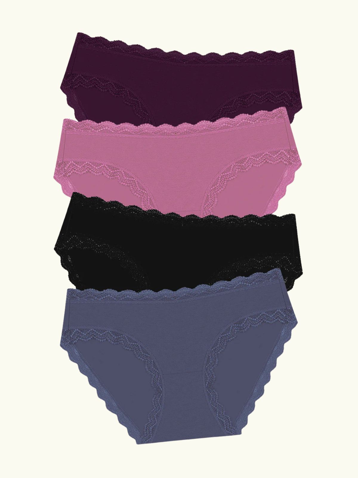 The Original Knicker (4 Pack) - Black Cherry