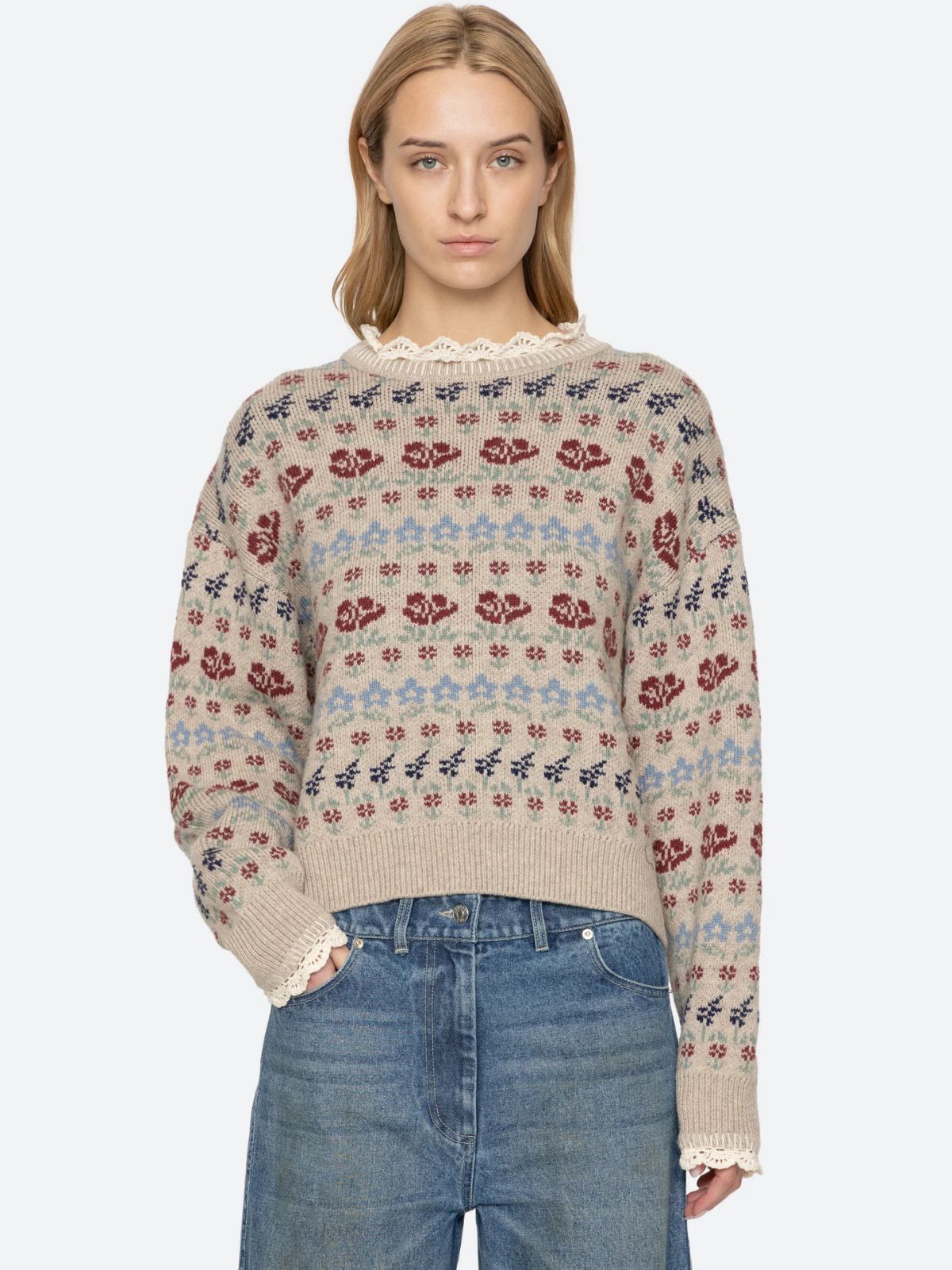 Preston Fair Isle Jumper - Cream