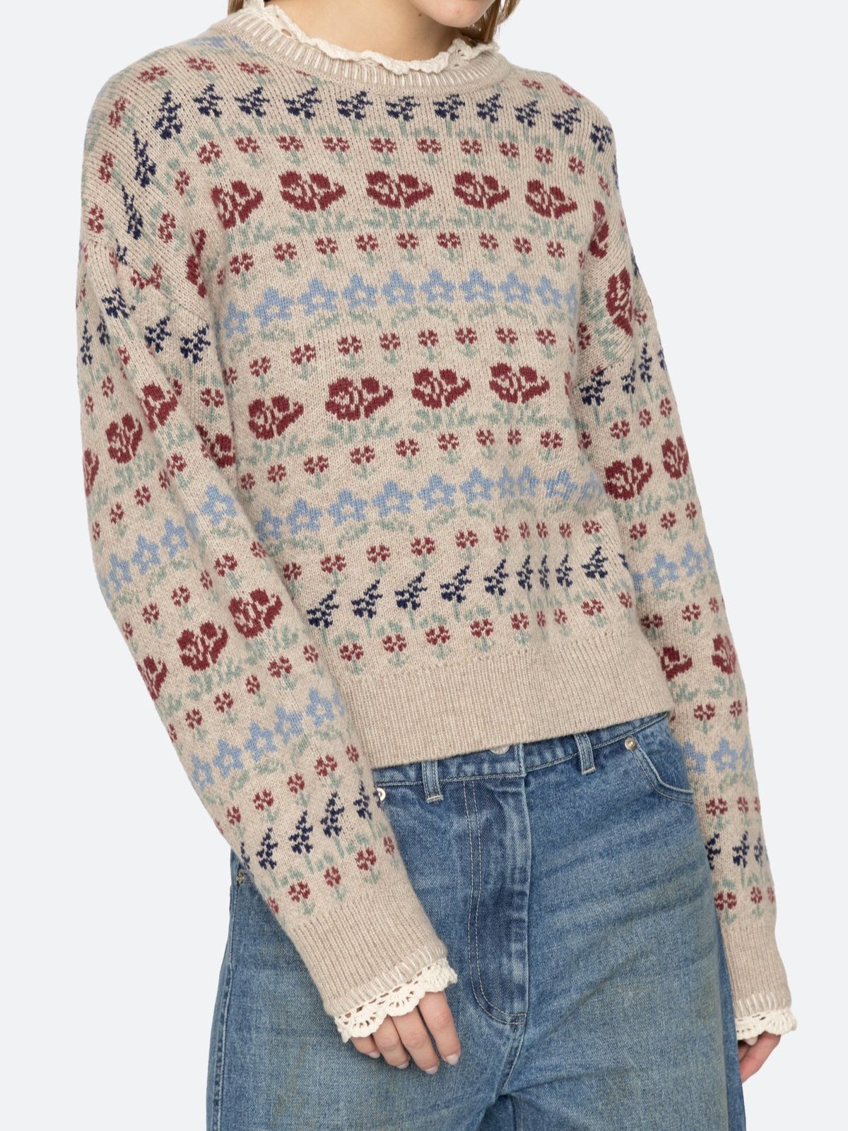 Preston Fair Isle Jumper - Cream