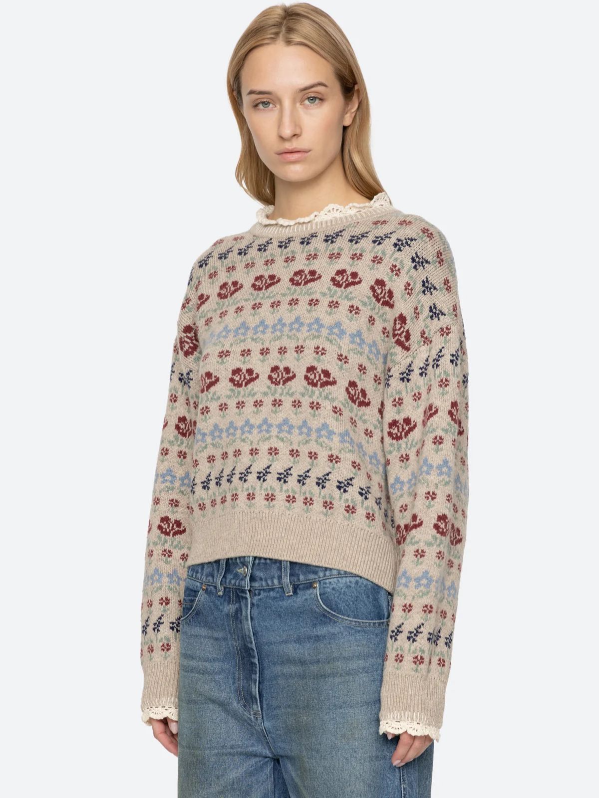 Preston Fair Isle Jumper - Cream