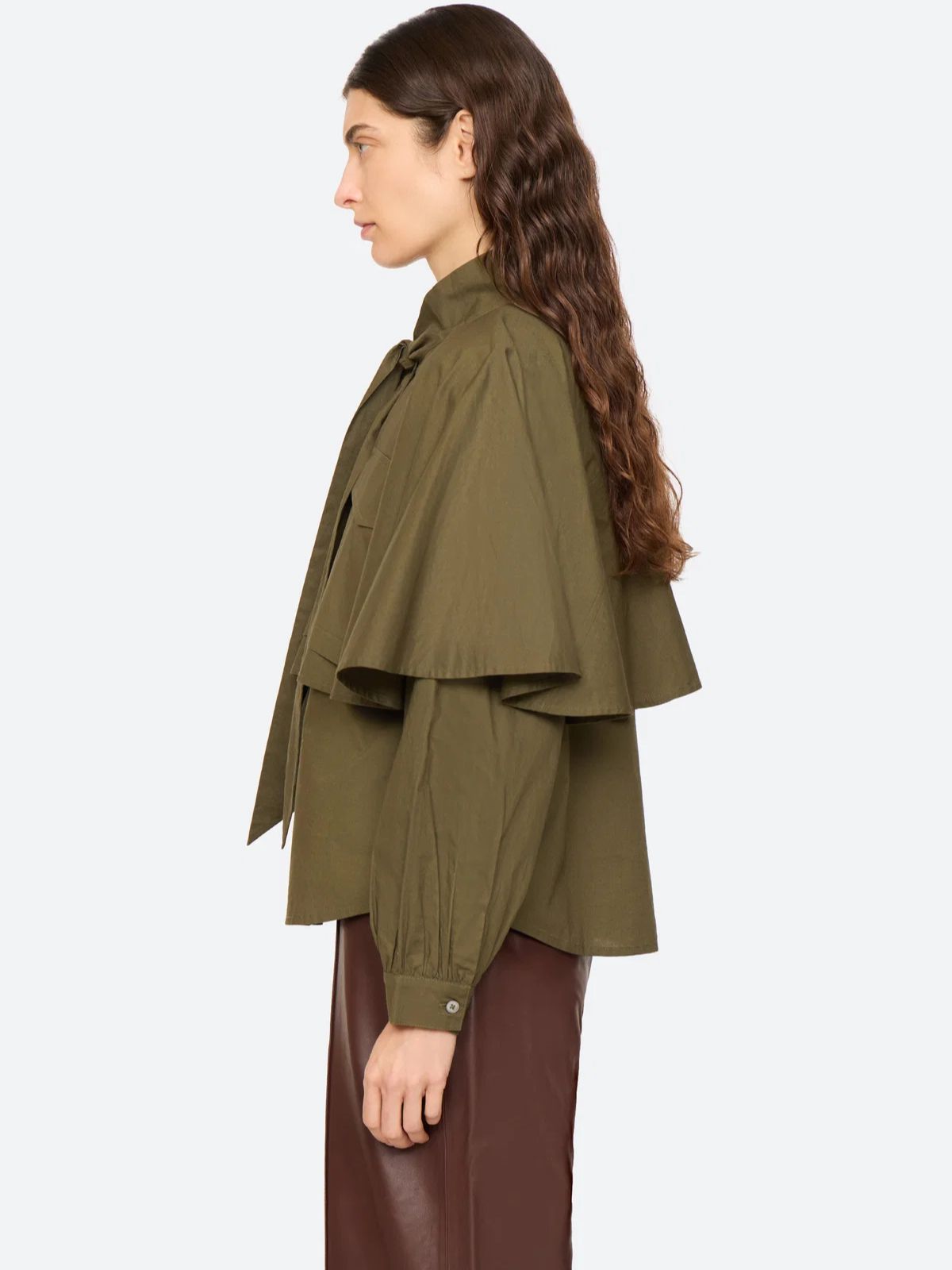 Tristan Cape Top - Khaki