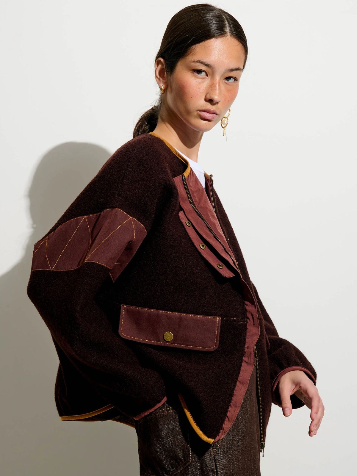 Cold Night  Jacket - Burgundy