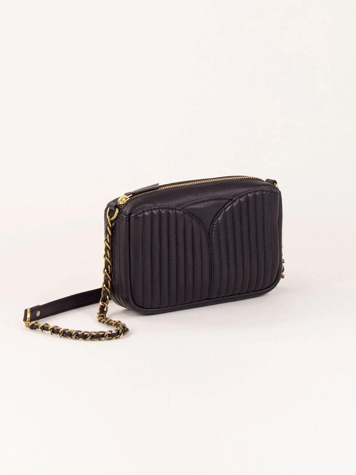 Divinou Leather Bag- Black