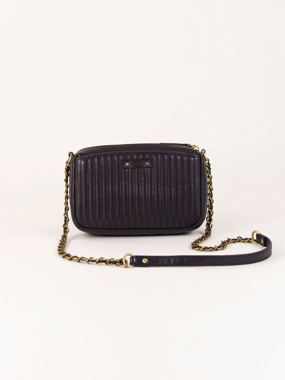 Divinou Leather Bag- Black
