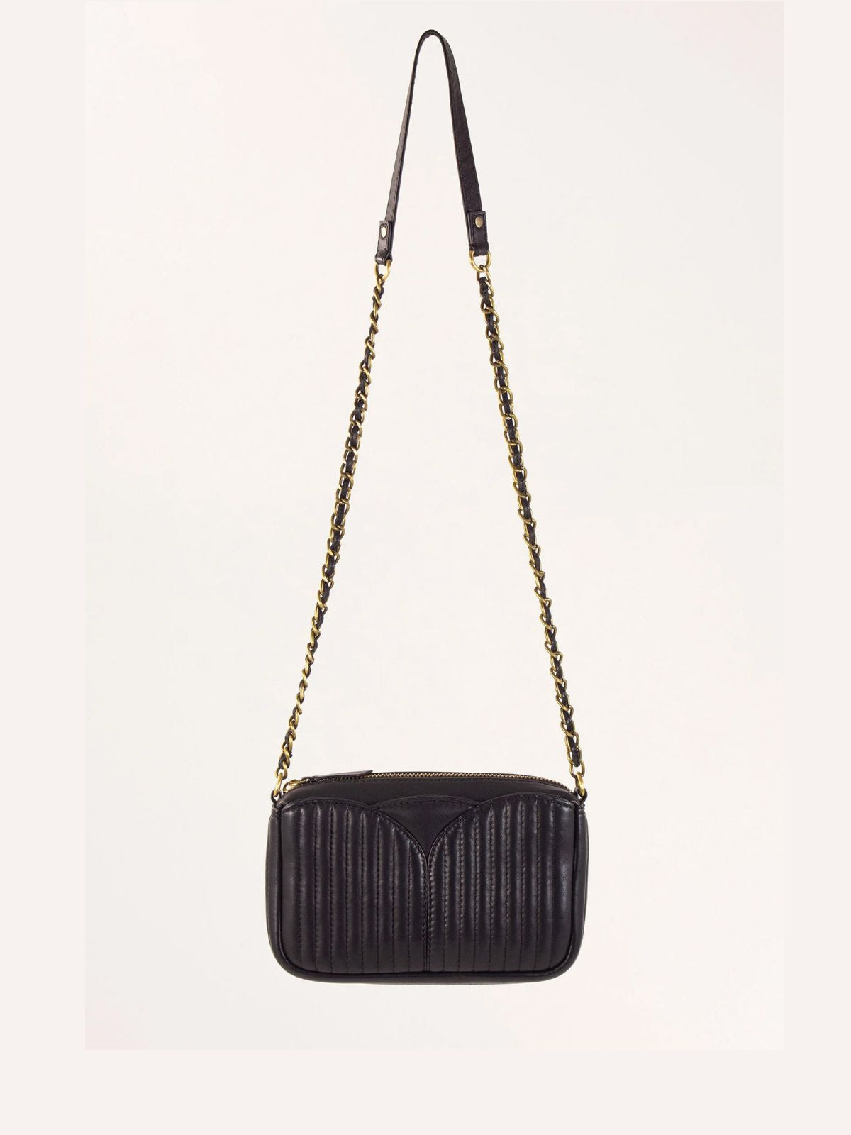 Divinou Leather Bag- Black