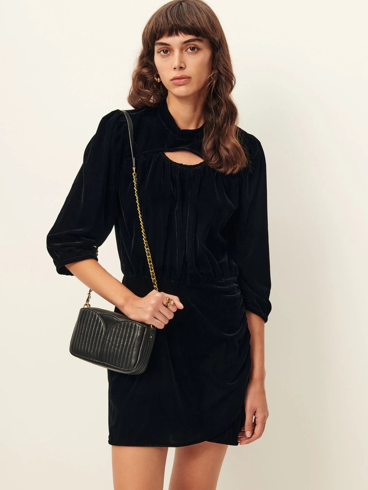 Divinou Leather Bag- Black