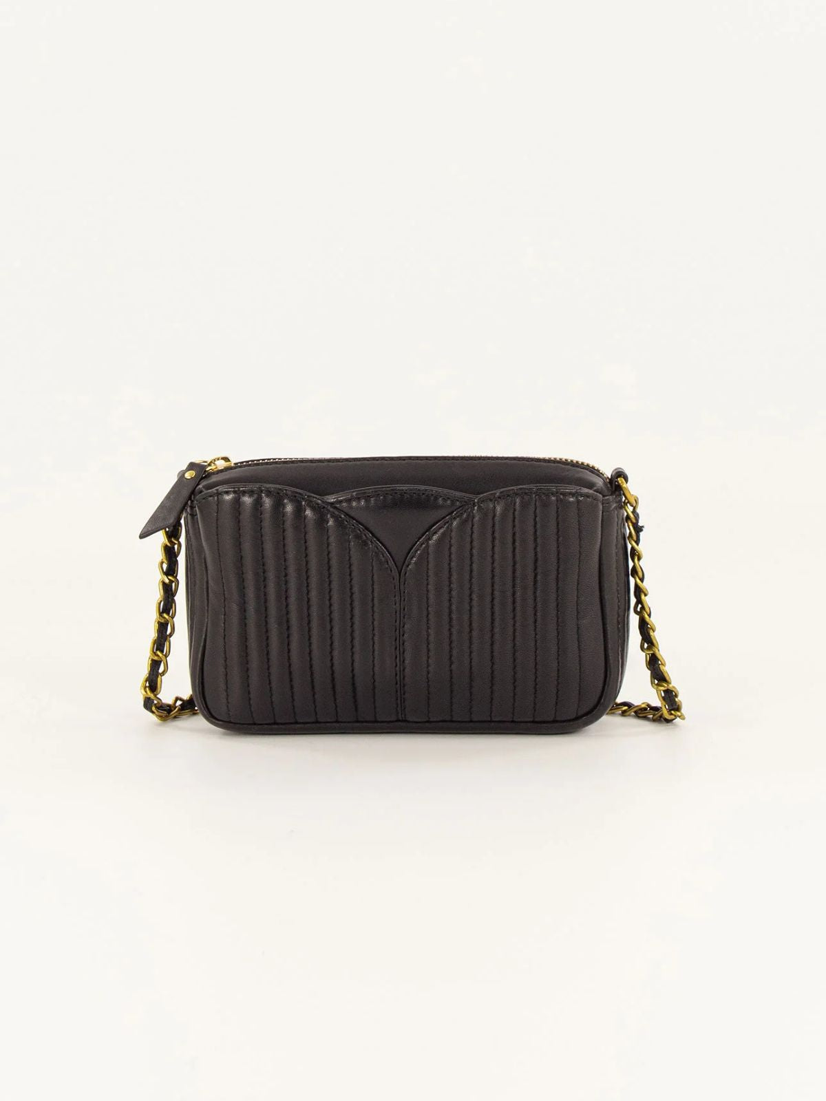 Divinou Leather Bag- Black